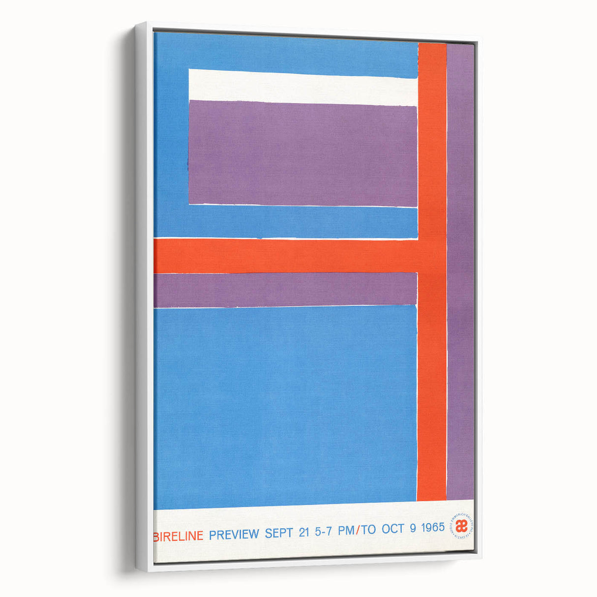 Modern Wall Art - Bold Geometric Design in Red, Blue, and Purple
