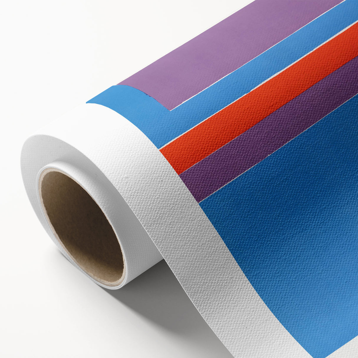 Modern Wall Art - Bold Geometric Design in Red, Blue, and Purple