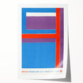 Modern Wall Art - Bold Geometric Design in Red, Blue, and Purple