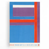 Modern Wall Art - Bold Geometric Design in Red, Blue, and Purple