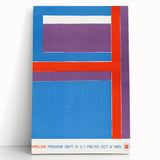 Modern Wall Art - Bold Geometric Design in Red, Blue, and Purple