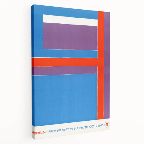 Modern Wall Art - Bold Geometric Design in Red, Blue, and Purple