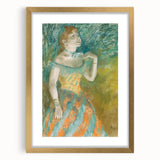 Impressionist Portrait - The Singer in Green by Edgar Degas