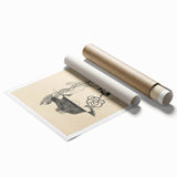 Modern Wall Art - Minimalist Black and White Woman and Flower Design