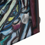 Modern Wall Art - Bold Still Life with Chianti Bottle