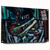 Modern Wall Art - Bold Still Life with Chianti Bottle