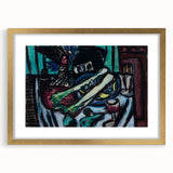 Modern Wall Art - Bold Still Life with Chianti Bottle