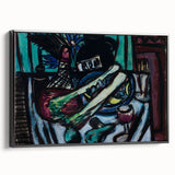 Modern Wall Art - Bold Still Life with Chianti Bottle