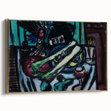 Modern Wall Art - Bold Still Life with Chianti Bottle