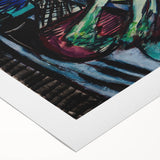 Modern Wall Art - Bold Still Life with Chianti Bottle