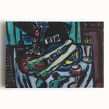 Modern Wall Art - Bold Still Life with Chianti Bottle