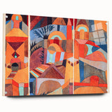 Modern Wall Art - Abstract Temple Gardens Design