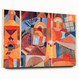 Modern Wall Art - Abstract Temple Gardens Design