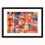 Modern Wall Art - Abstract Temple Gardens Design