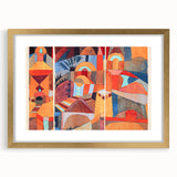 Modern Wall Art - Abstract Temple Gardens Design