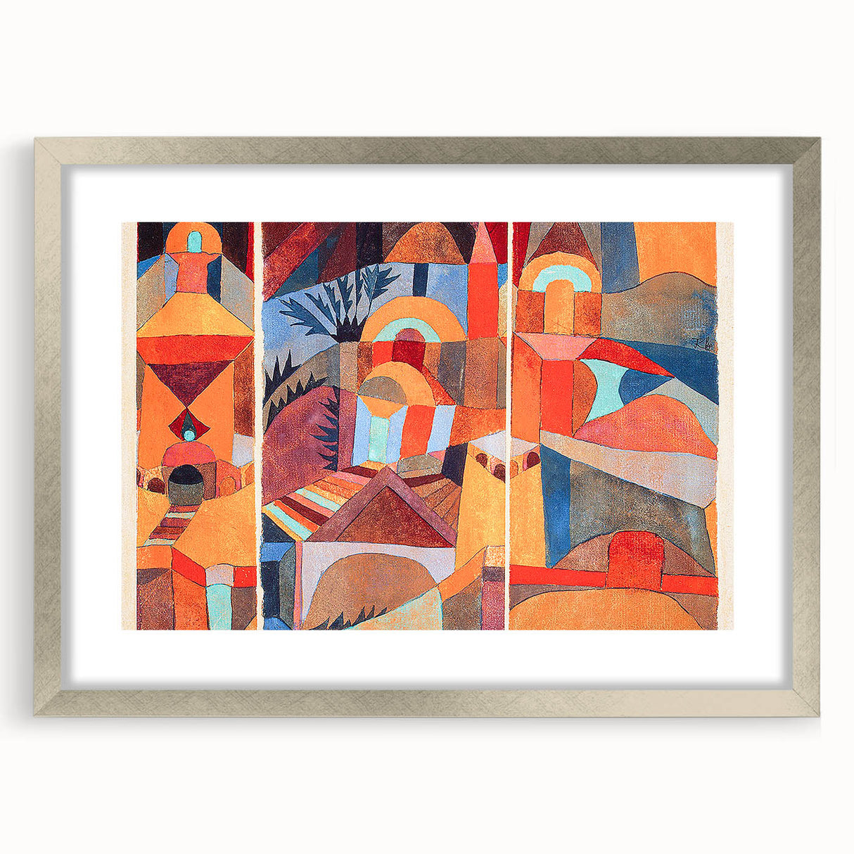 Modern Wall Art - Abstract Temple Gardens Design