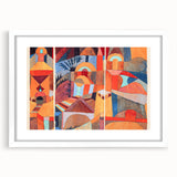 Modern Wall Art - Abstract Temple Gardens Design