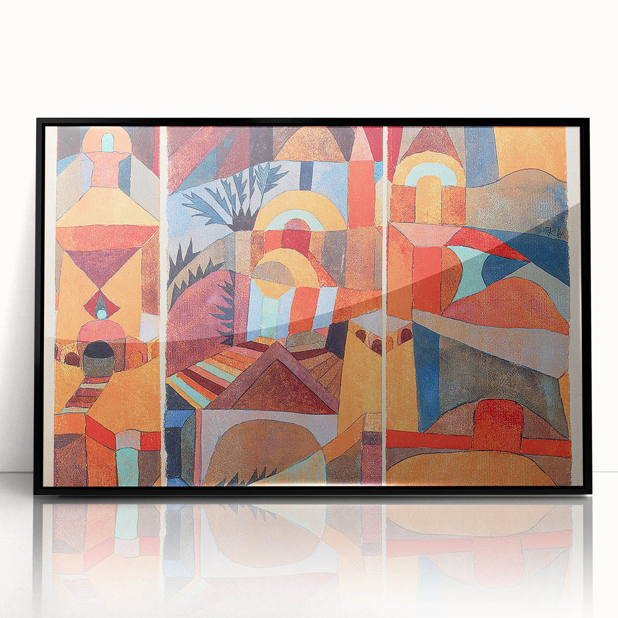Modern Wall Art - Abstract Temple Gardens Design