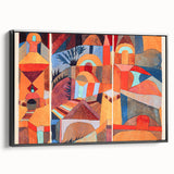 Modern Wall Art - Abstract Temple Gardens Design