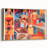 Modern Wall Art - Abstract Temple Gardens Design