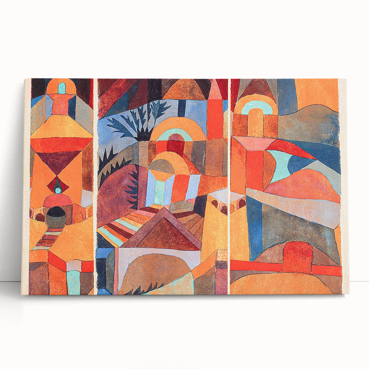 Modern Wall Art - Abstract Temple Gardens Design