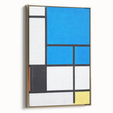 Modern Wall Art - Bold Geometric Abstract in Primary Colors