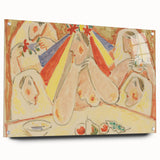 Modern Wall Art - Vibrant Bride and Bridesmaids Design