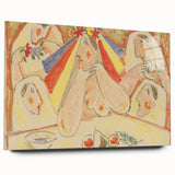 Modern Wall Art - Vibrant Bride and Bridesmaids Design