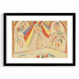 Modern Wall Art - Vibrant Bride and Bridesmaids Design