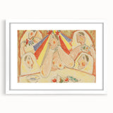 Modern Wall Art - Vibrant Bride and Bridesmaids Design