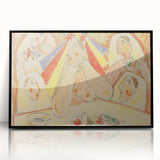 Modern Wall Art - Vibrant Bride and Bridesmaids Design