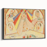 Modern Wall Art - Vibrant Bride and Bridesmaids Design