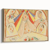 Modern Wall Art - Vibrant Bride and Bridesmaids Design