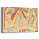 Modern Wall Art - Vibrant Bride and Bridesmaids Design