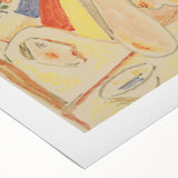 Modern Wall Art - Vibrant Bride and Bridesmaids Design