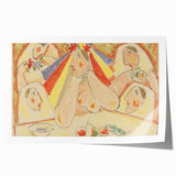 Modern Wall Art - Vibrant Bride and Bridesmaids Design