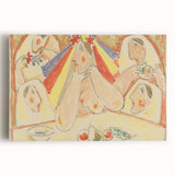 Modern Wall Art - Vibrant Bride and Bridesmaids Design