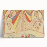 Modern Wall Art - Vibrant Bride and Bridesmaids Design