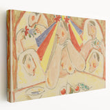 Modern Wall Art - Vibrant Bride and Bridesmaids Design