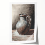 Extra large rolled canvas print featuring a floral design in pastel shades, ideal for art wall dining room or bathroom.