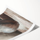 Extra large rolled print featuring line art flowers in black on white, ideal for large living room wall art.