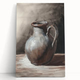 Large black and white abstract design on stretched canvas, ideal for kitchen wall art or bedroom ambiance.