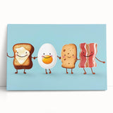 Large black and white canvas of stacked dishes, ideal for kitchen wall art.