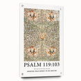 Biblical Typography Wall Art - Psalm 119:103 Floral Canvas Print