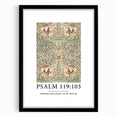 Biblical Typography Wall Art - Psalm 119:103 Floral Canvas Print