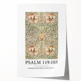 Biblical Typography Wall Art - Psalm 119:103 Floral Canvas Print