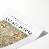 Biblical Typography Wall Art - Psalm 119:103 Floral Canvas Print