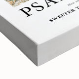 Biblical Typography Wall Art - Psalm 119:103 Floral Canvas Print