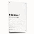 Modern Typography Wall Art - "Soulmate" Definition Canvas Print