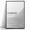 Modern Typography Wall Art - "Soulmate" Definition Canvas Print
